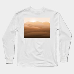 Sand dunes in the desert Long Sleeve T-Shirt